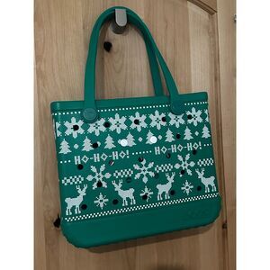 Bogg Bag Limited Edition Ugly Sweater Green Holiday Tote NWT